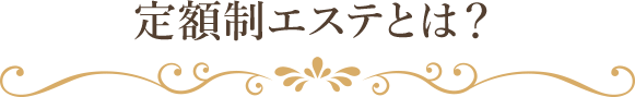 定額制エステとは？